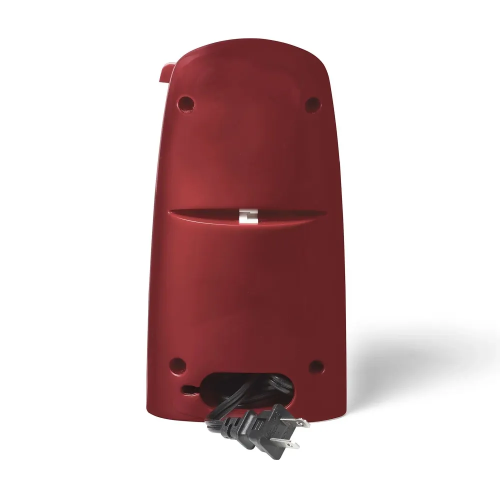 Starfrit - Ouvre-Boite Électrique avec Ouvre-Bouteilles et Affûteur à Couteaux, Rouge