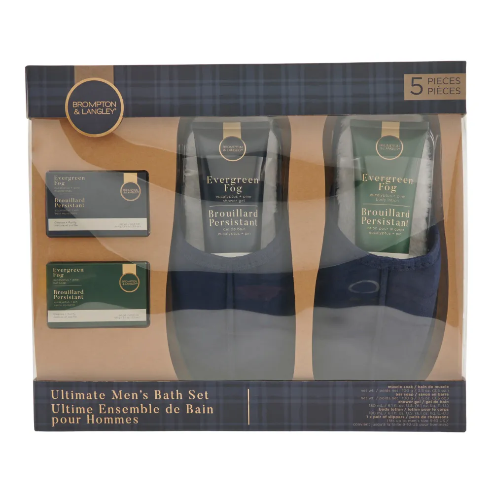 Ensemble de bain avec pantoufles Brompton & Langley