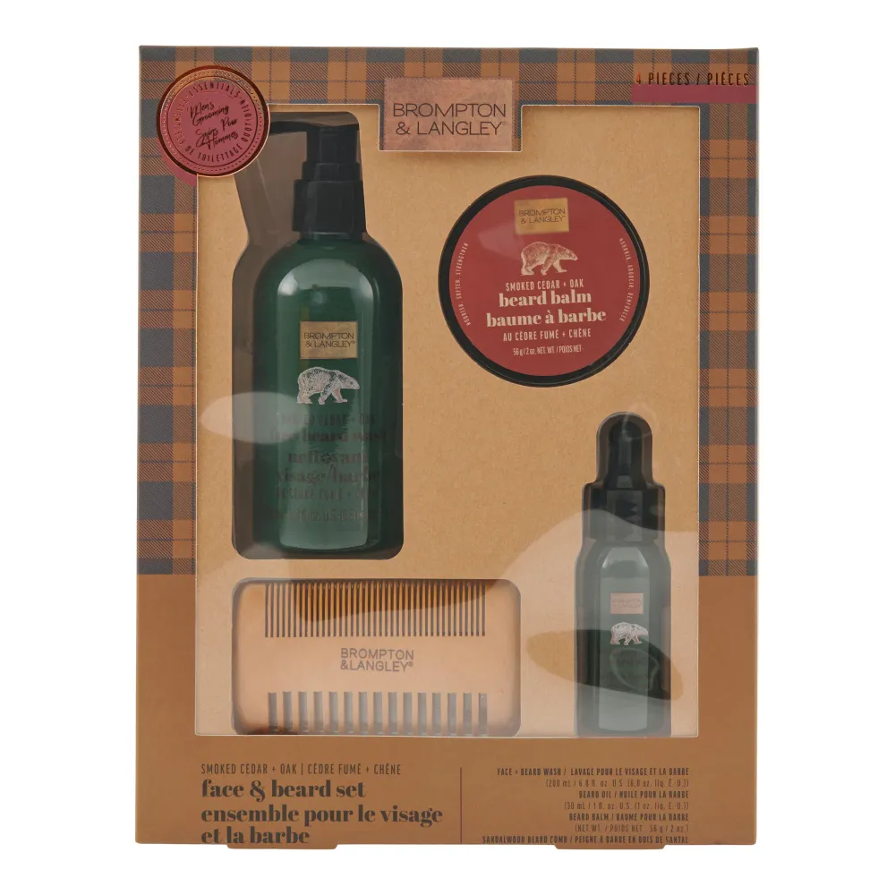 Ensemble de soins pour le visage et la barbe Brompton & Langley