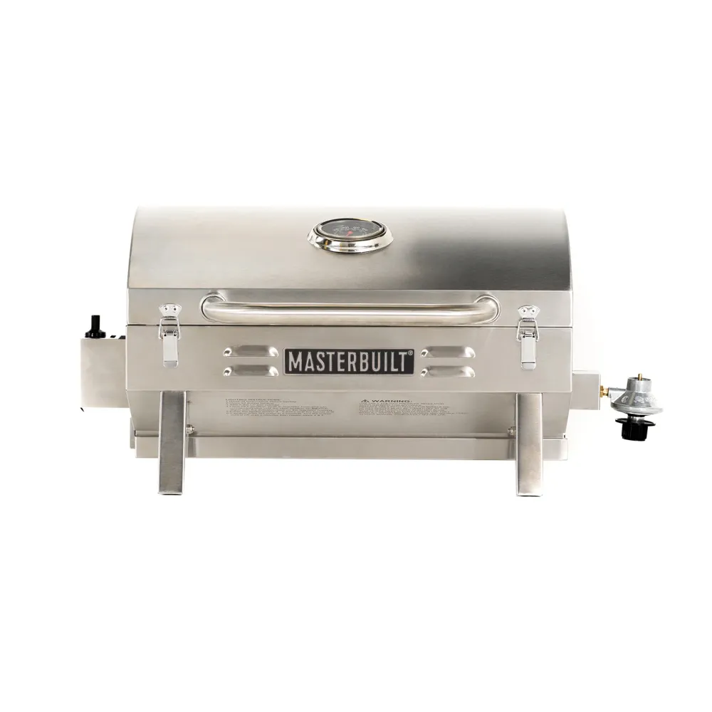Barbecue de table à gaz propane à 1 brûleur en acier inoxydable