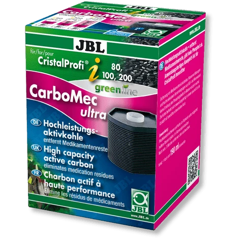 JBL CarboMec ultra CristalProfi i60/80/100/200 - Cartouche filtrante avec charbon actif pour filtre intérieur