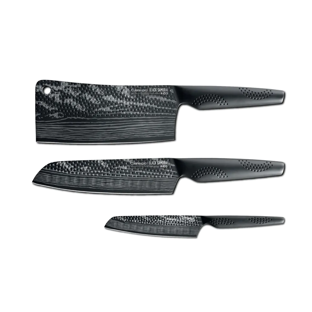 Ensemble ultime de 3 couteaux iD3® BLACK SAMURAICuisine::pro® iD3 BLACK SAMURAI™