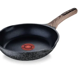 BERGNER Aluminium Ultimate Non-Stick Frying Pan 28Cm, 2.5L, Heatdot Technology Base, Food Safe, Grey Velan Store