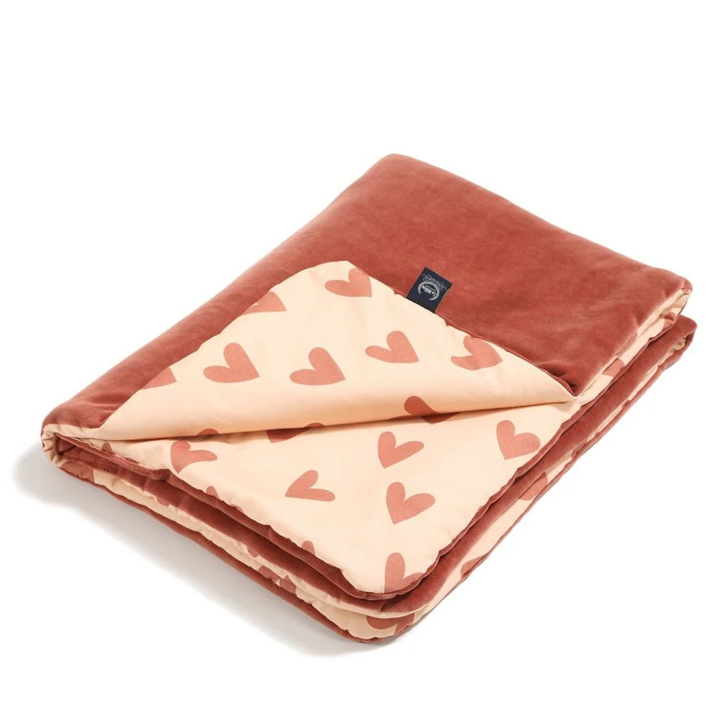La Millou Cotto L couverture pour bébé 110x140 cm Heartbeat Pink