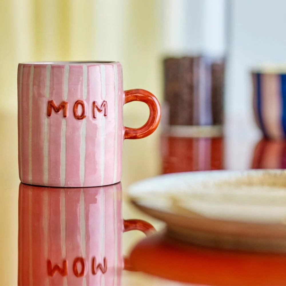 Bloomingville Tasse en grès pour maman Cherish Rose