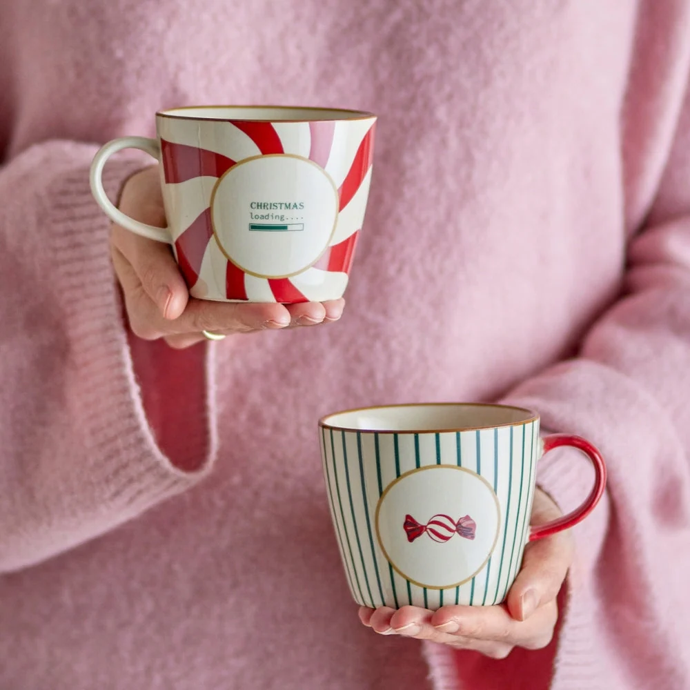 Bloomingville Tasses à café de Noël Yule 2pcs