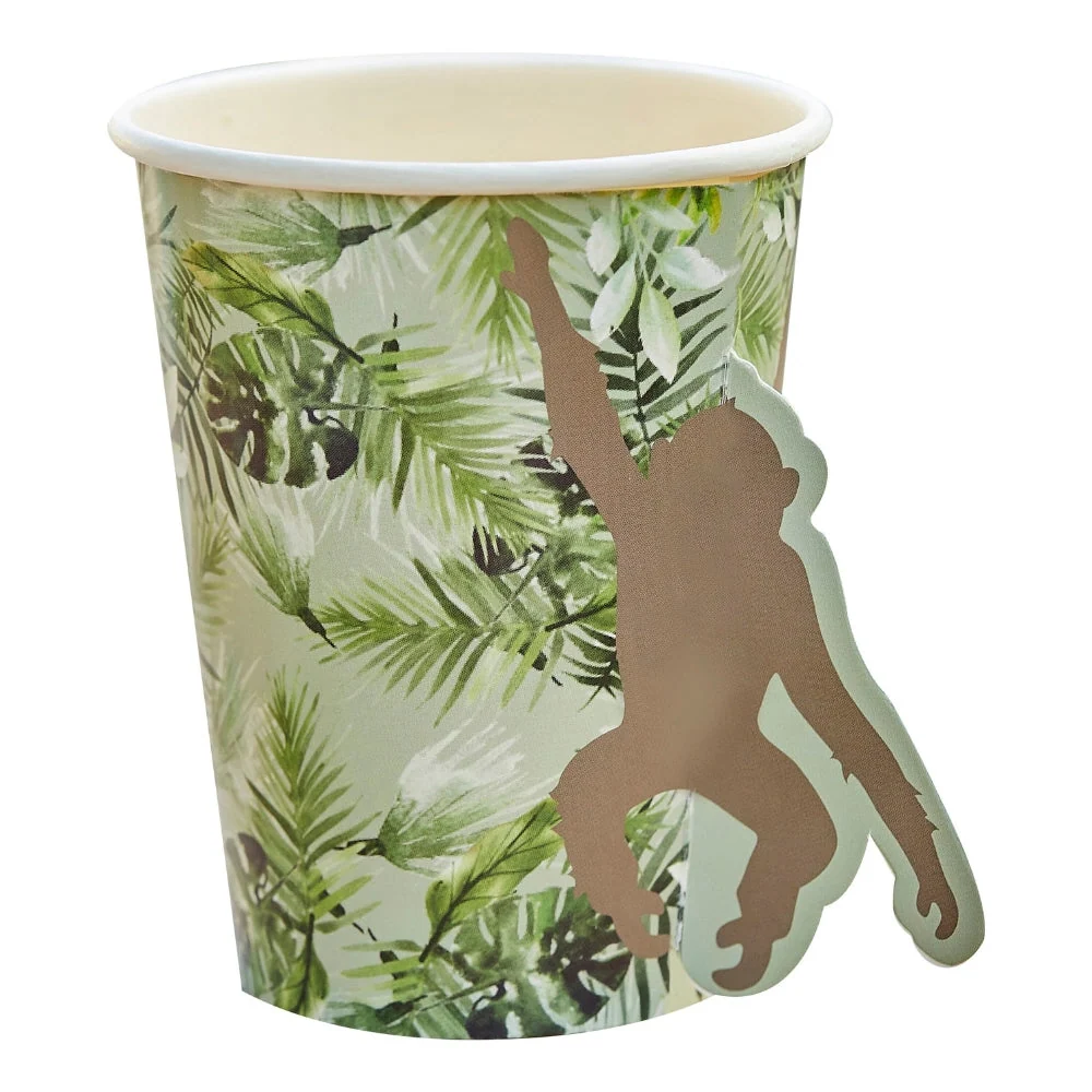 Gingerray Gobelets en papier Monkey Party