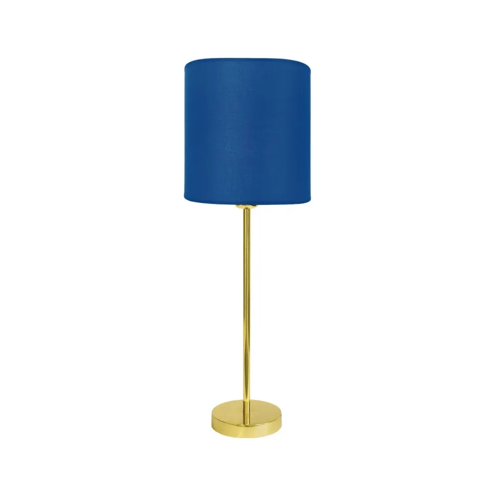 Lampe de Table Minimaliste avec Abat-jour Bleu et Tige en Laiton Sofis Ghidini 1849