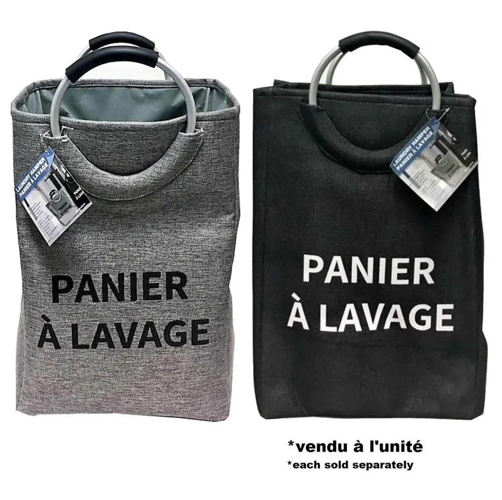 Panier à Lavage - Pliable - Tissu 21x13.5x11po JENERE