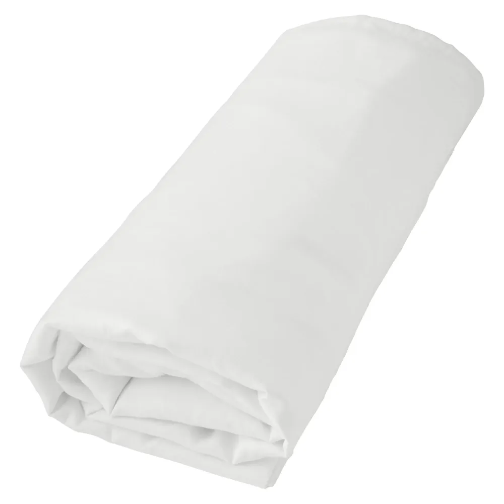 Drap housse jersey basic blanc 90x190cm Stokomani