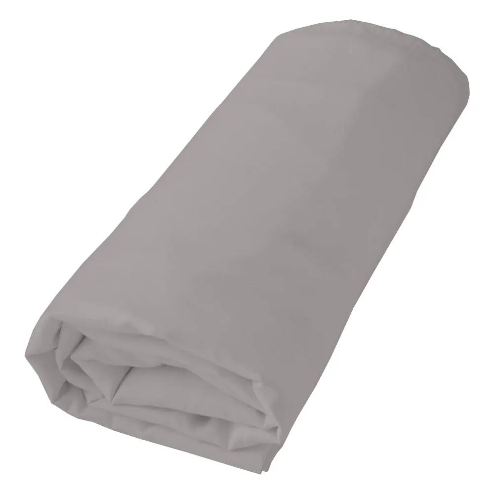 Drap housse jersey basic gris foncé 160x200 cm Stokomani