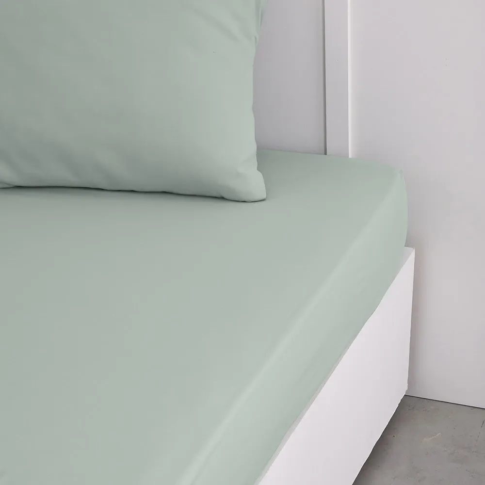 Drap housse tendance 57 fils - Gris Stokomani