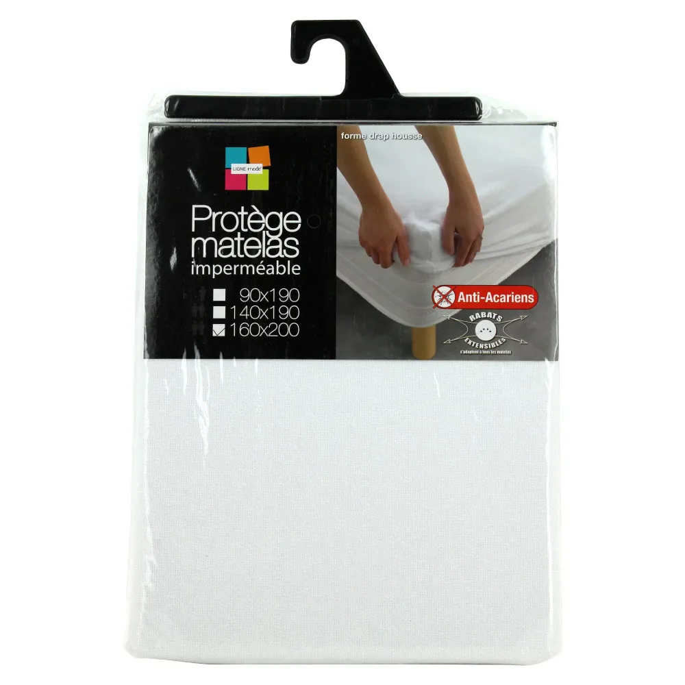 Protège matelas 160 x 200 cm Stokomani