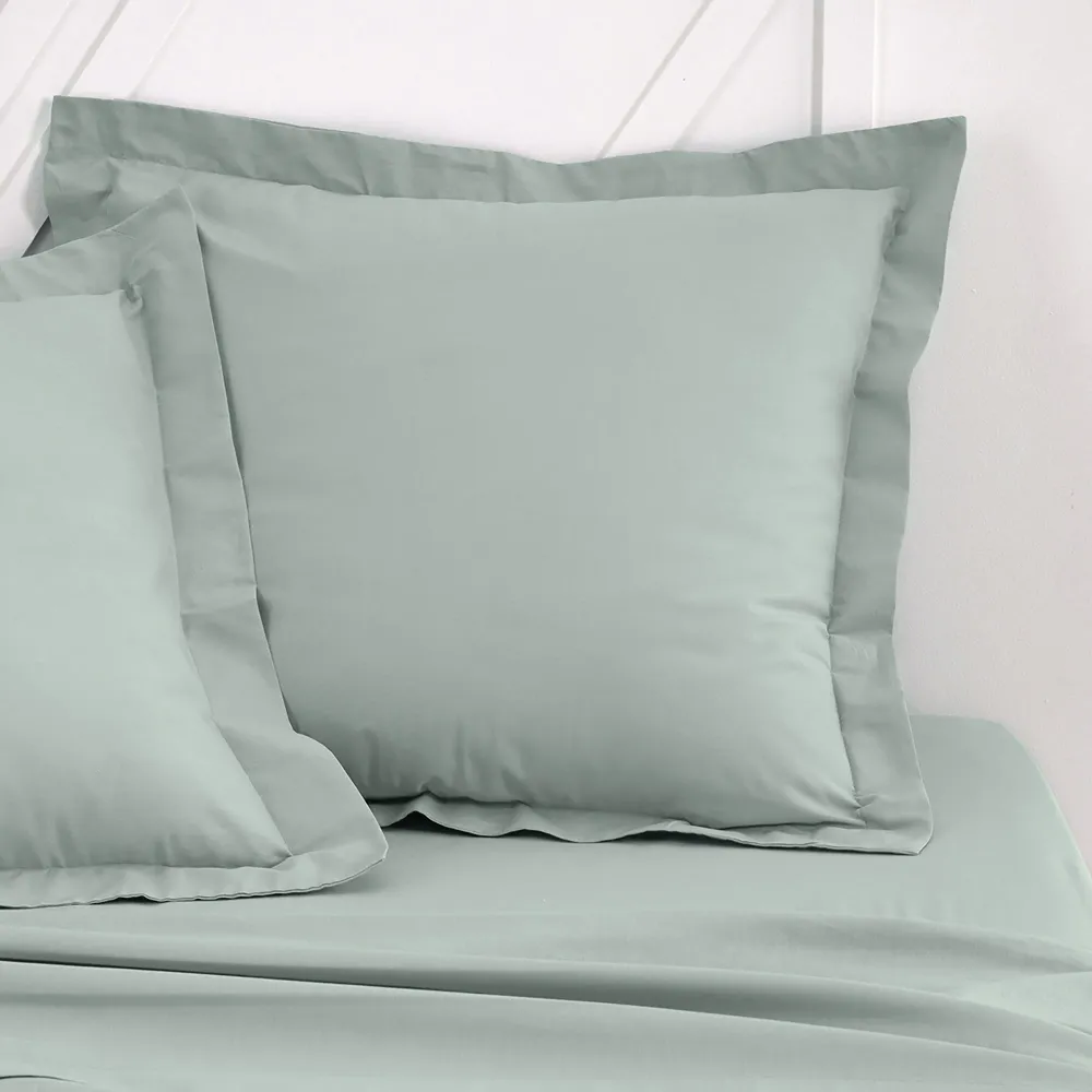 Taie d'oreiller tendance 57 fils - Vert Stokomani