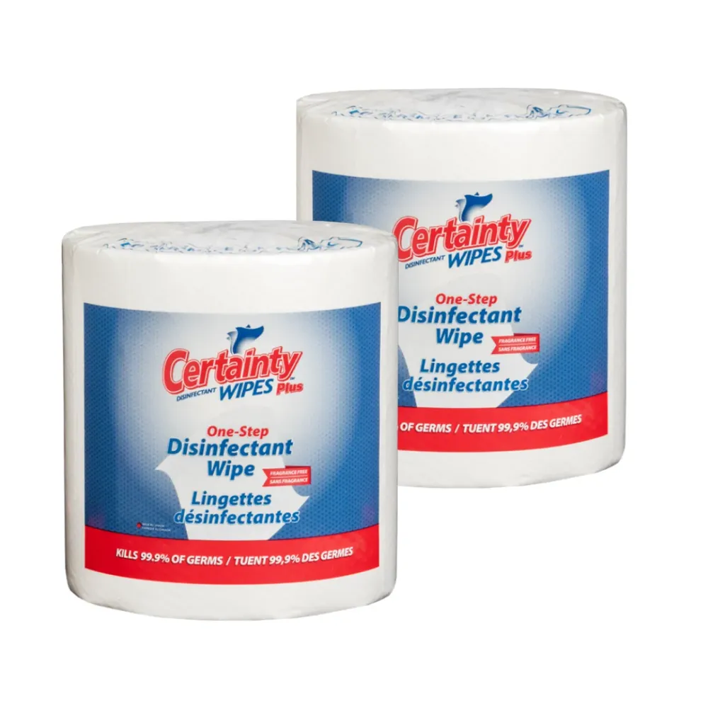Lingettes désinfectantes 2 rouleaux Certainty Brands