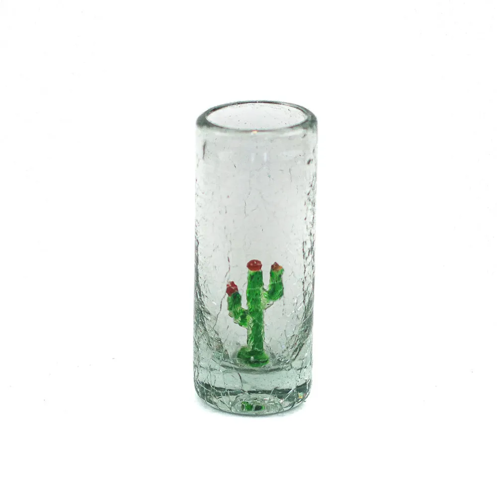 Tequila Shooters - Cactus - 4" Vidrio Artístico Imperial