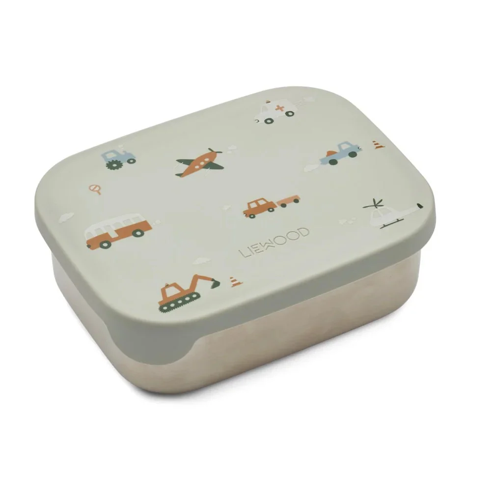 Liewood Lunchbox pour enfants Arthur Véhicules imprimés/bleu colombe mix 900ml