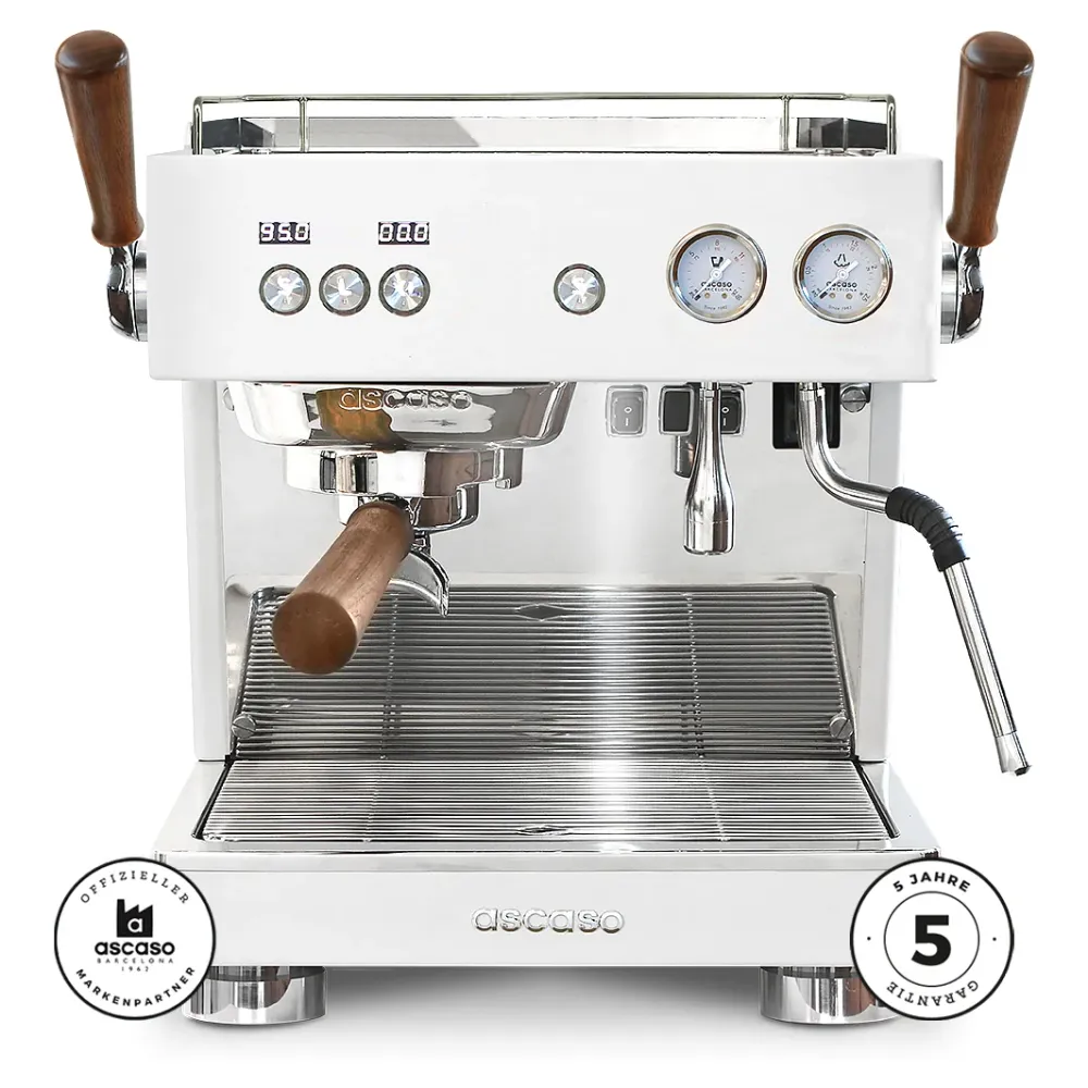 Ascaso Baby T Plus avec Flowcontrol blanc