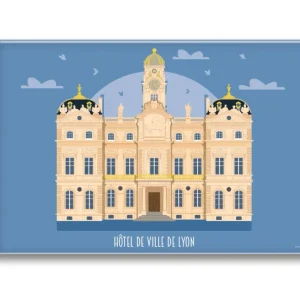 MAGNET DE L'HÔTEL DE VILLE DE LYON ZIGZAG EDITIONS