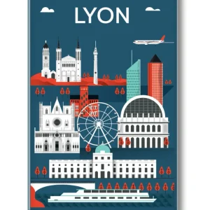 MAGNET LYON GRAPHIQUE ZIGZAG EDITIONS