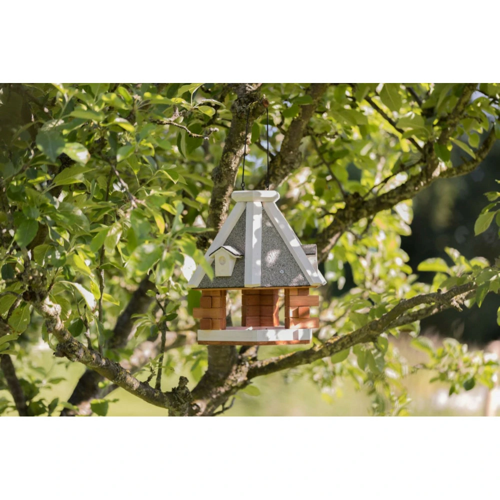 Mangeoire chalet à suspendre ø 36 cm pour oiseaux