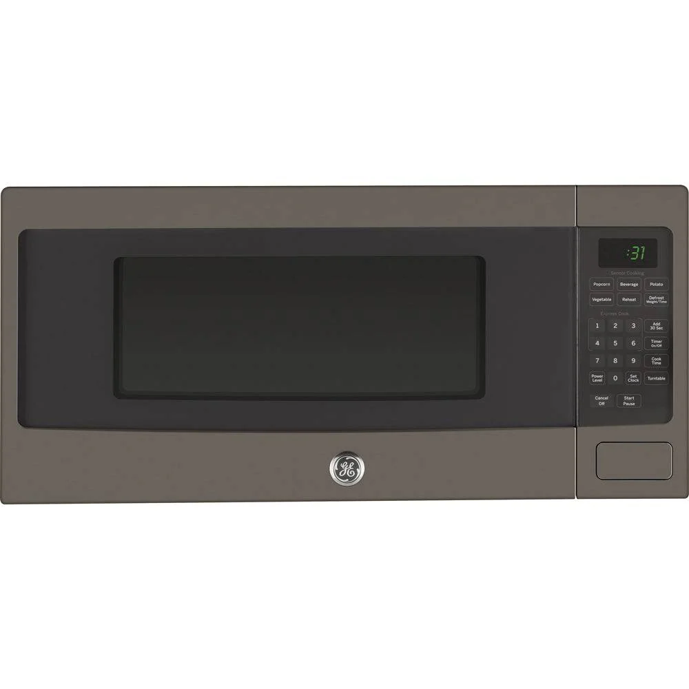 PEM10SLFC - FOUR À MICRO-ONDES - GE Profile - De Comptoir - Gris Ardoise - Boîte Ouverte