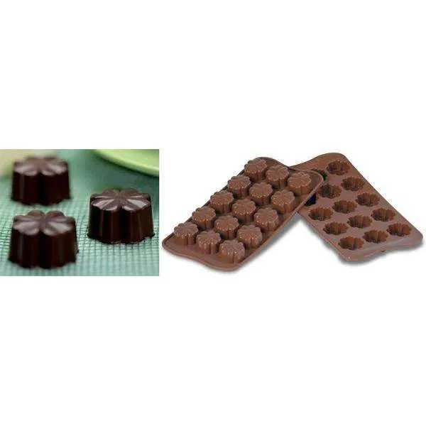 Moule en silicone fleur chocolat Silikomart™ Design & Realisation