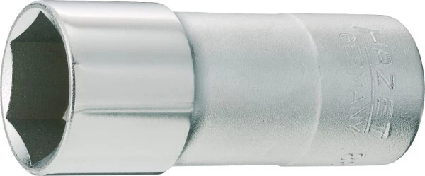 Douille pour bougie d'allumage Hazet carré creux 10 mm (3/8 pouce) profil hexagonal externe 208 mm 13/16 &quo...