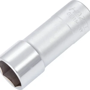 Douille pour bougie d'allumage Hazet carrée creuse 125 mm (1/2 pouce) profil hexagonal externe 208 mm 13/16 &...