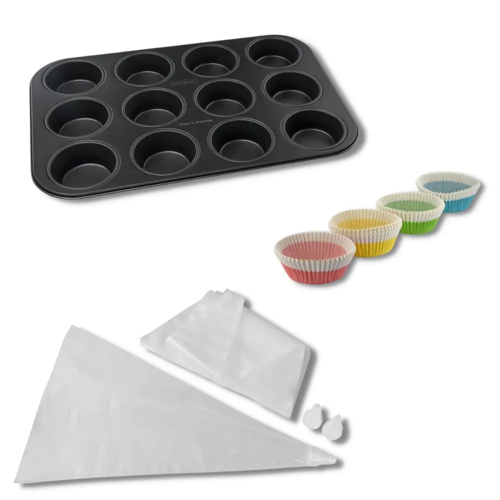 Ensemble 3 pièces particulier muffins Zenker