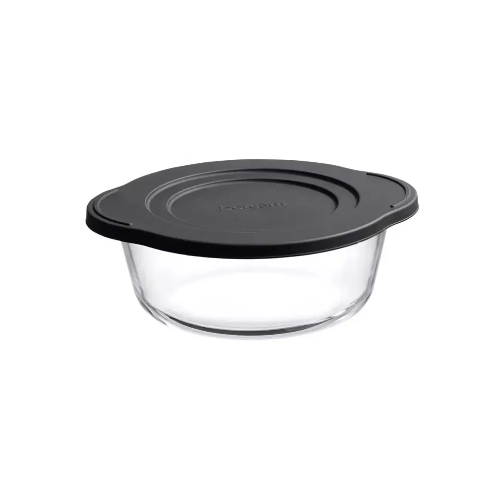 Anti-Adhésif Borcam 2.2Lt Round Casserole Lid Clair