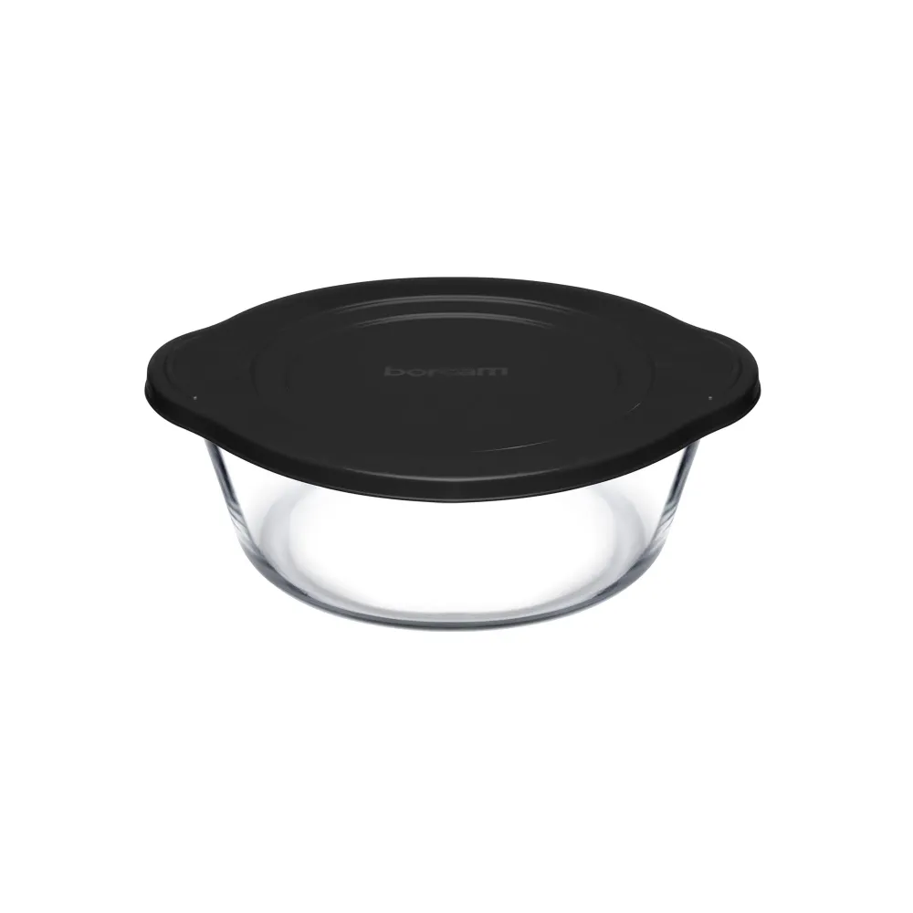 Anti-Adhésif Borcam 2.2Lt Round Casserole Lid Clair