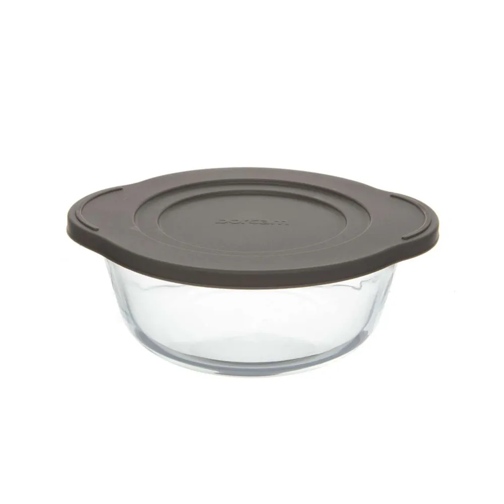 Balance de cuisine Borcam 840ml Round Casserole Lid Clair
