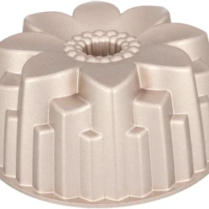 Birkmann Turban / Moule à pâtisserie - Contoura Flora - Fonte d'aluminium - ø 22 cm avec 6 douilles incluses