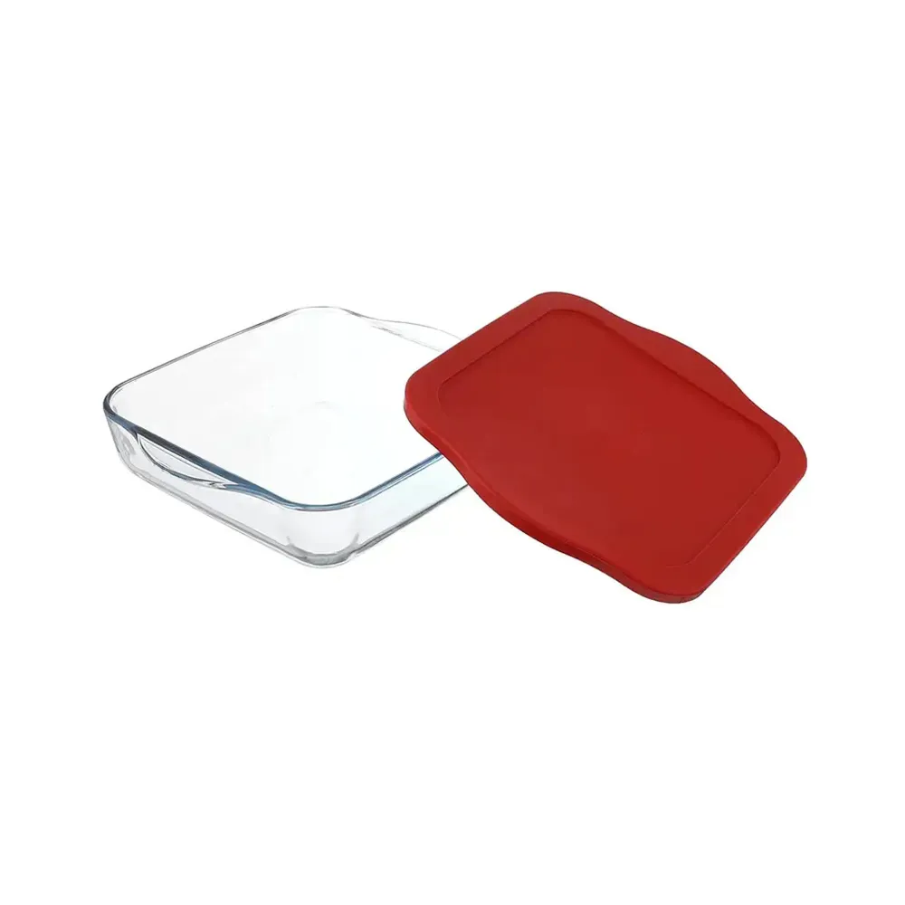 Borcam 3.2Lt Square Casserole Lid Clair