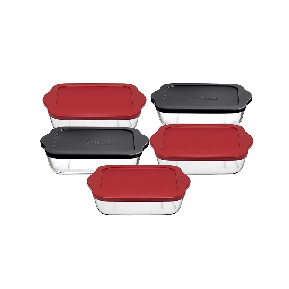 Borcam 10 Piece Combo Noir jais & Red