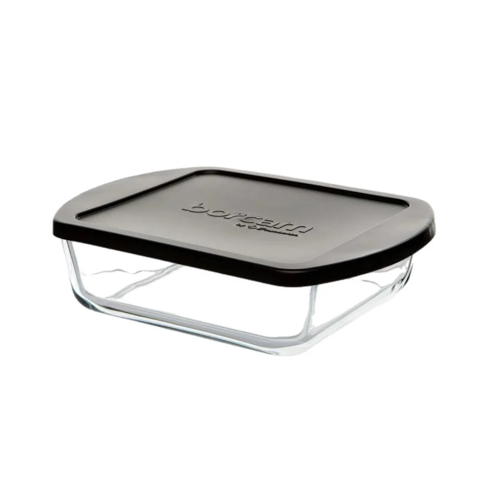 Spatule silicone Borcam 1.08Lt Casserole Lid Noir jais