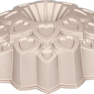 Tamiseur farine Birkmann Turban / Moule à pâtisserie - Contoura Love - Fonte d'aluminium - ø 25 cm
