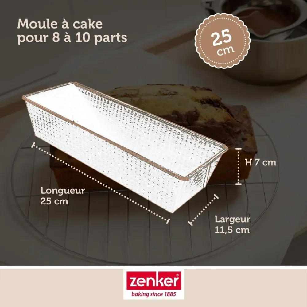 Ensemble comprenant 1 moule à cake rectangulaire Zenker, 2 bols à mixer en inox Fackelmann