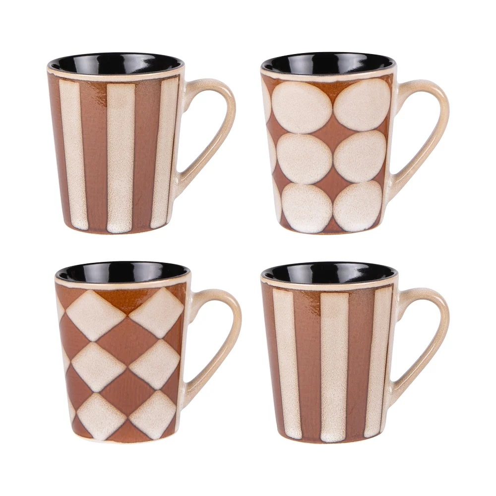 Coffret de 4 mugs Shelby 40 cl - Table Passion