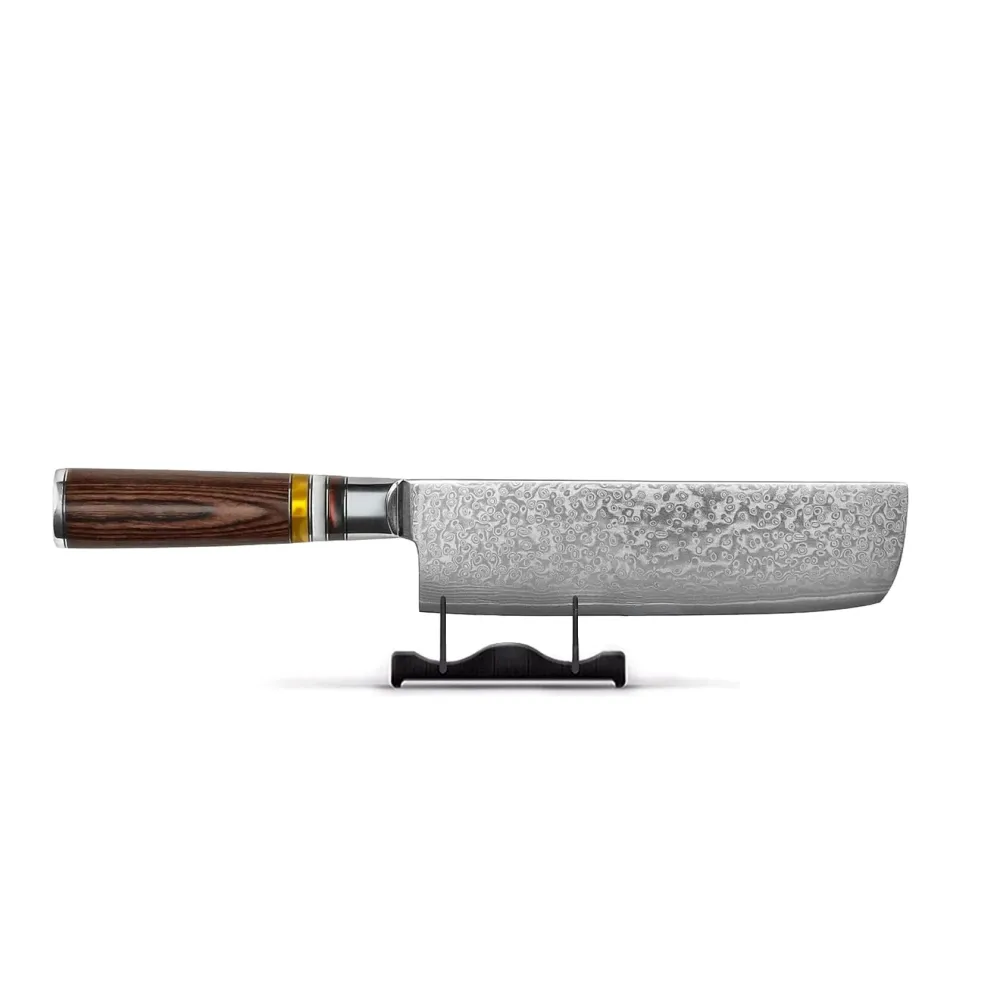 Micarta Jewels Damas Nakiri 18 cm Shinrai Knives