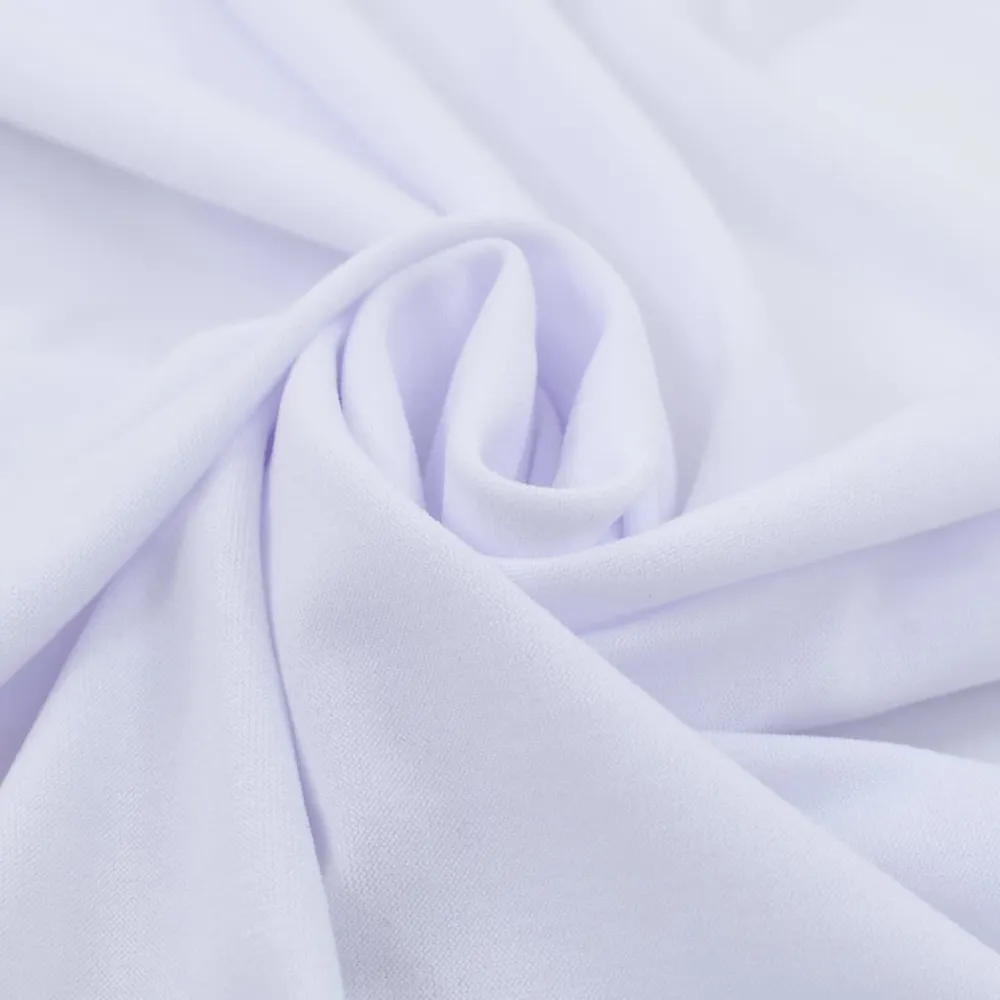 Nappes élastiques de table avec jupon 2 pièces 180x74 cm Blanc DEC022462