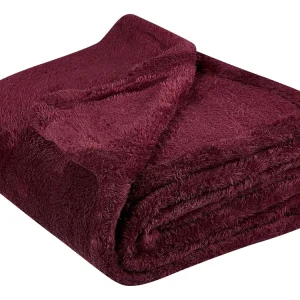 Blanket NAMDU 125 x 150 cm Bordeaux