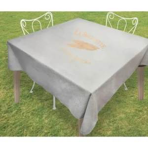 Nappe carrée en coton anti-tâches 180x180 cm BAGUETTE pour Usage Quotidien
