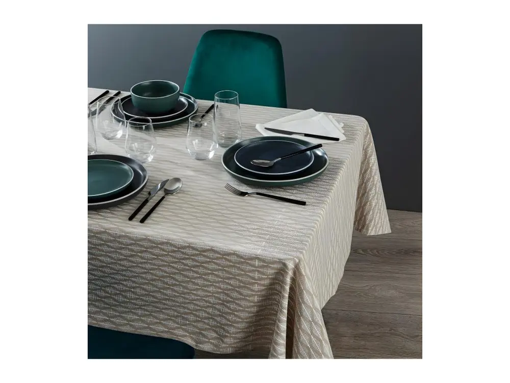 Nappe en coton chambray Chamois lin 150 x 250 cm