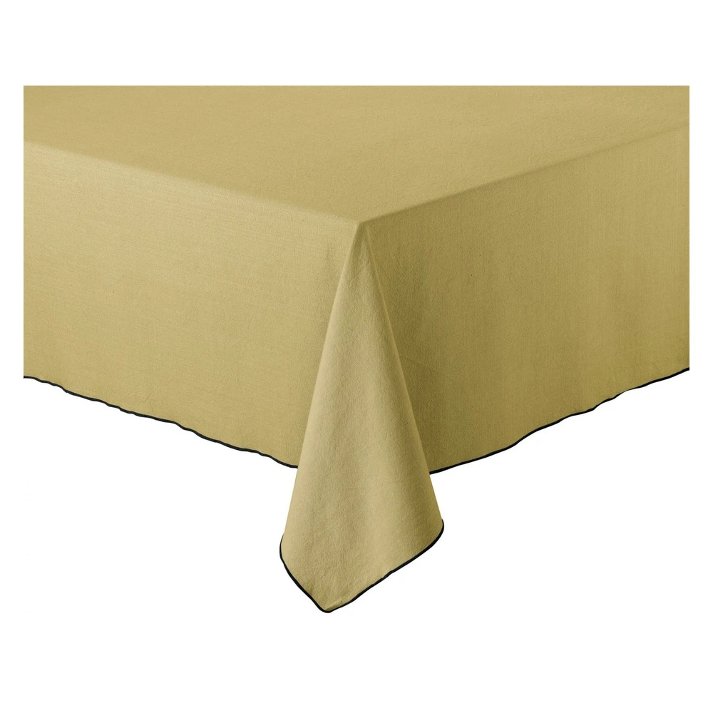 Nappe recyclée grace kaki 140 x 140 cm pour Dîners Formels