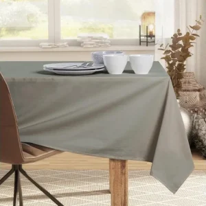 Nappe de Table Intègre cappuccino lisse classic 160x200 DecoKing