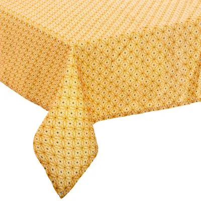 Tablier de Cuisinier NAPPE ANTITACHES MOTIFS PATY JAUNE 140X240