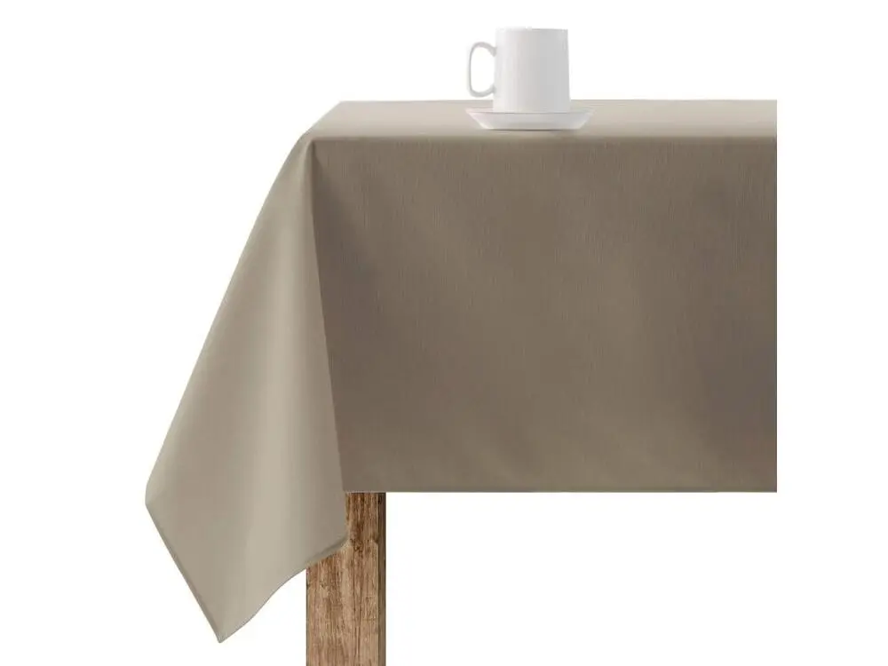 Torchon de Cuisine Nappe enduite anti-taches lisse Naturel 157 - 250x140 cm