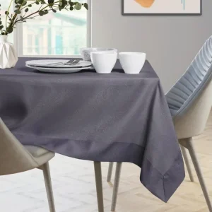 Torchon de Cuisine Nappe de Table Empire violet lisse classique 140x240 AmeliaHome